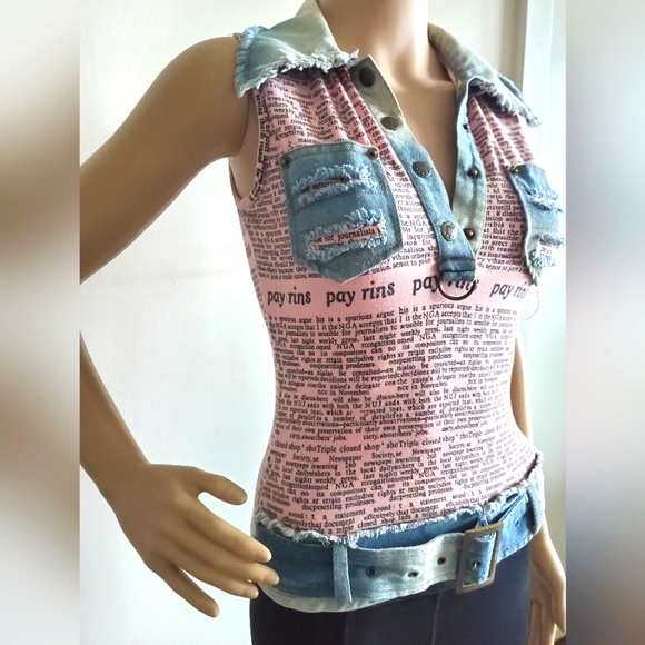 PAPAYA Gazette Jeans Top - Picture 2 of 15